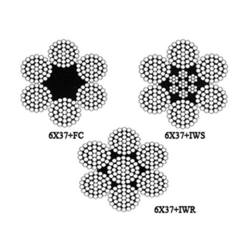 6 x 37  Cabo de Aço  (Não Galvanizado e Galvanizado)