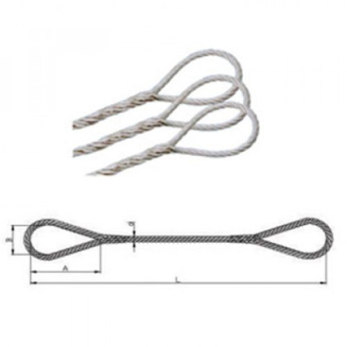 WS02 Laço Olhal de Cabo de Aço Trançado