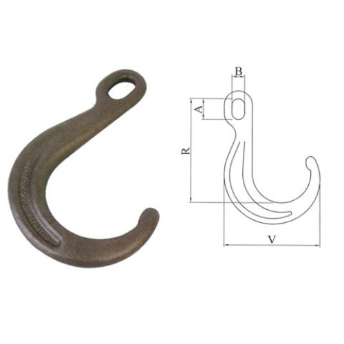 Gancho Olhal ( Tipo J Com Buracos Oval )