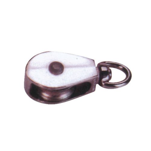 Die Casting Single Pulley With Swivel, Zinc Alloy, Zinc Plated